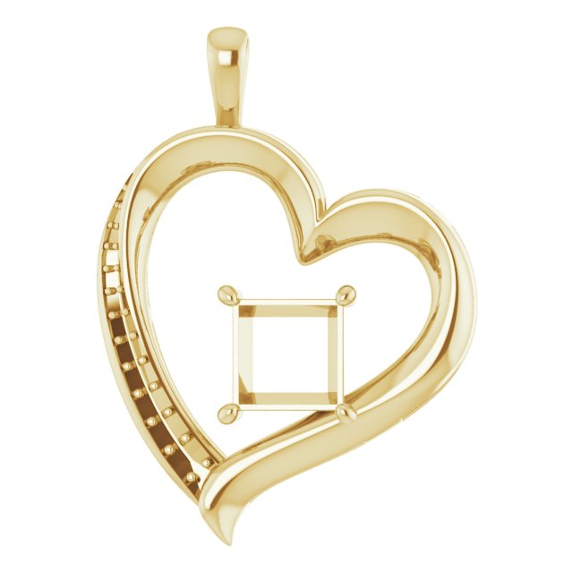 Accented Heart Pendant