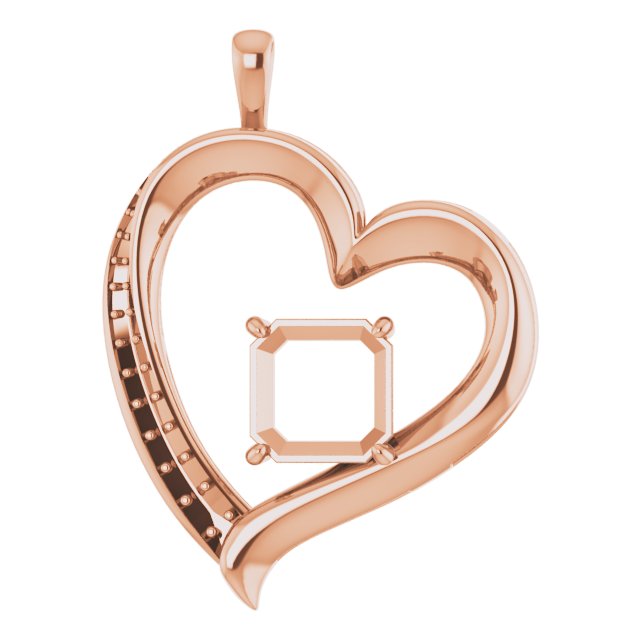 Accented Heart Pendant