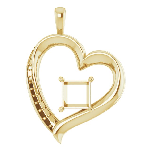 Accented Heart Pendant