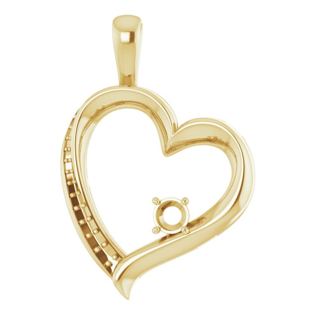 Accented Heart Pendant