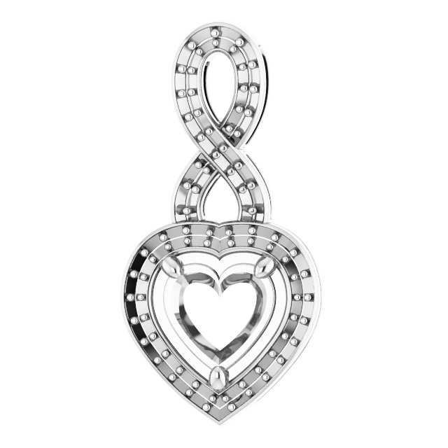 Accented Halo-Style Pendant