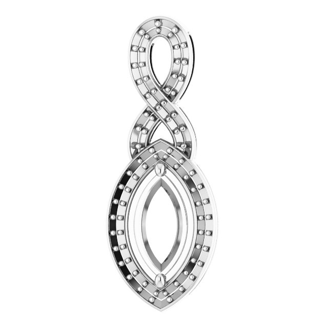 Accented Halo-Style Pendant