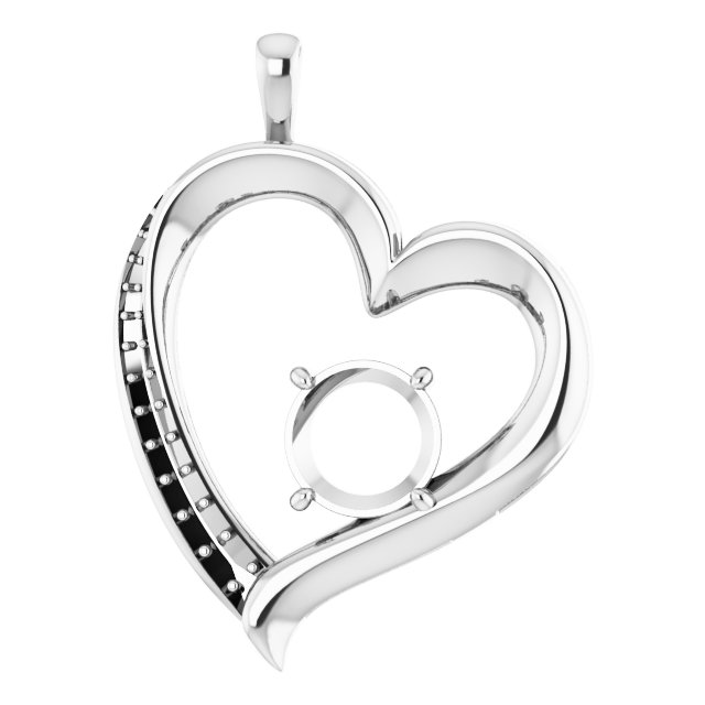 Accented Heart Pendant