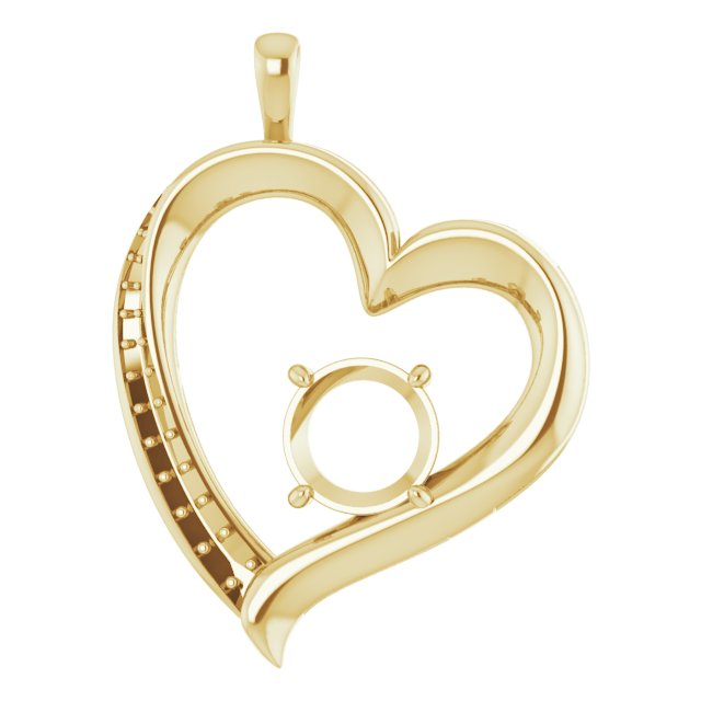Accented Heart Pendant