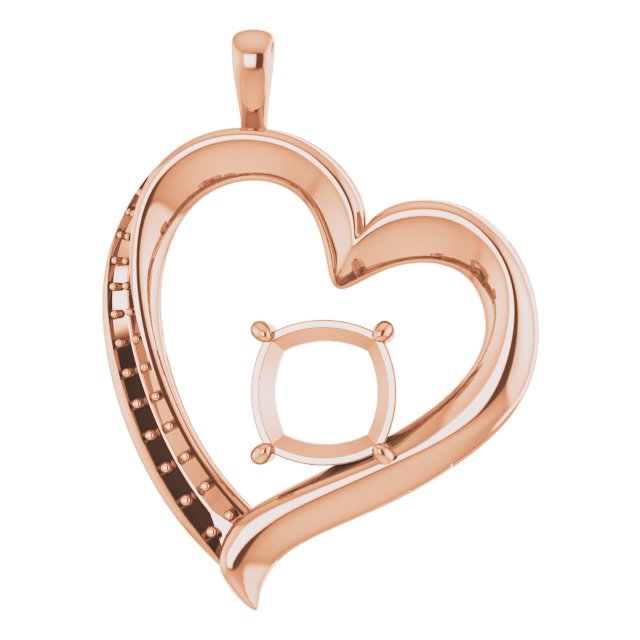 Accented Heart Pendant