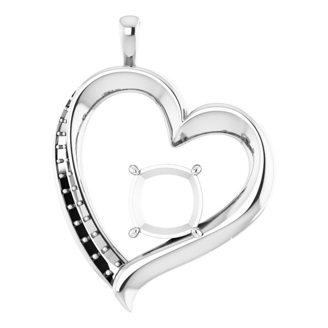 Accented Heart Pendant