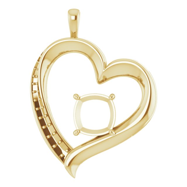 Accented Heart Pendant