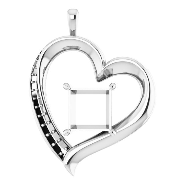 Accented Heart Pendant