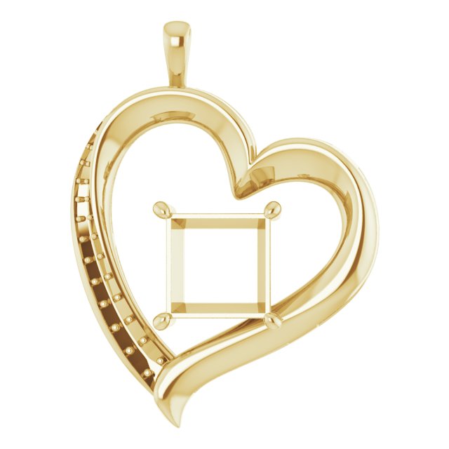 Accented Heart Pendant