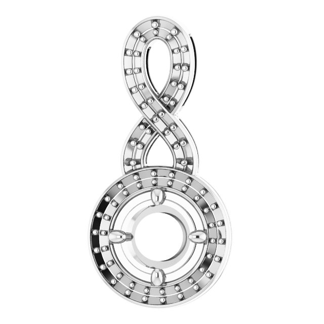 Accented Halo-Style Pendant
