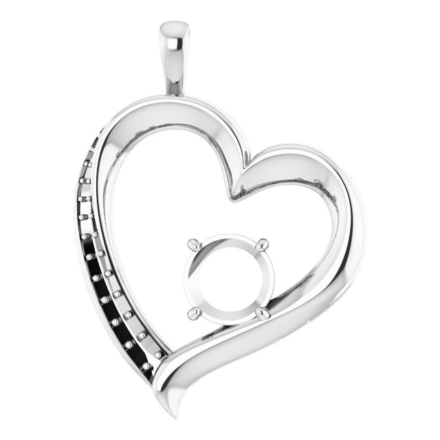 Accented Heart Pendant