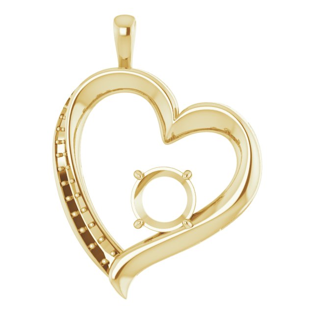 Accented Heart Pendant