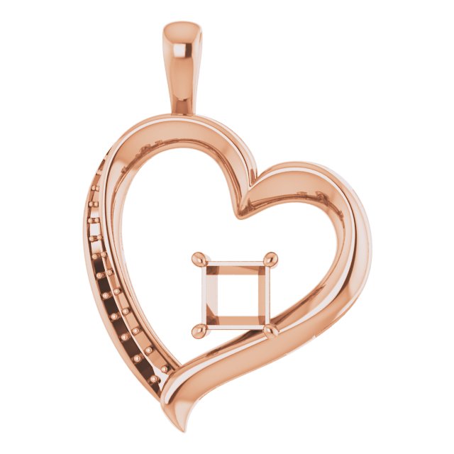 Accented Heart Pendant
