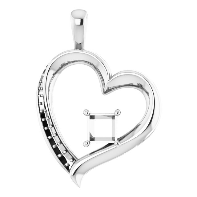 Accented Heart Pendant