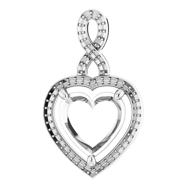 Accented Halo-Style Pendant