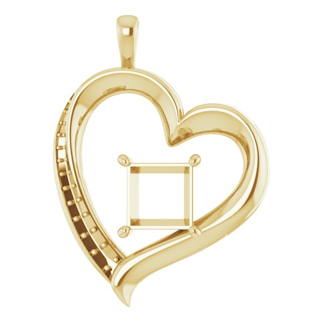 Accented Heart Pendant