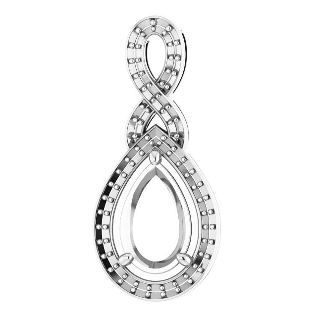 Accented Halo-Style Pendant