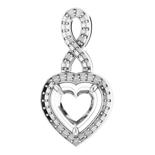 Accented Halo-Style Pendant