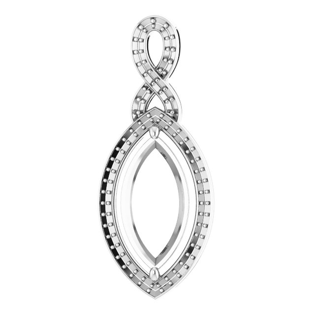 Accented Halo-Style Pendant