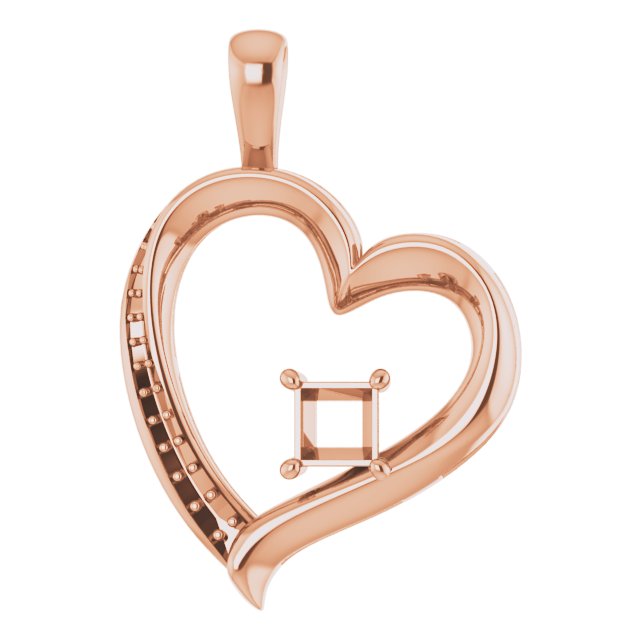 Accented Heart Pendant