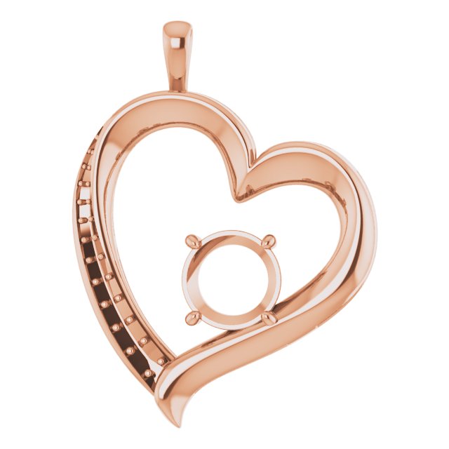 Accented Heart Pendant
