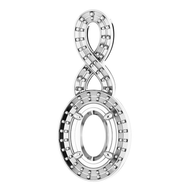 Accented Halo-Style Pendant