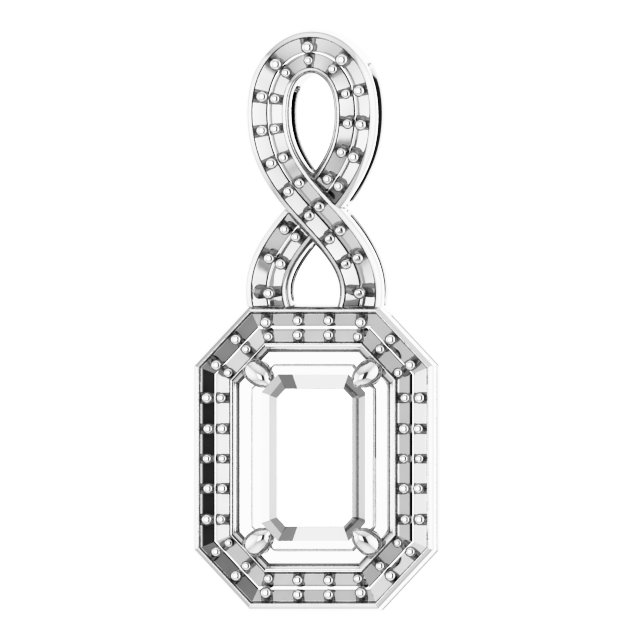 Accented Halo-Style Pendant