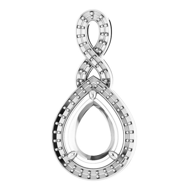 Accented Halo-Style Pendant