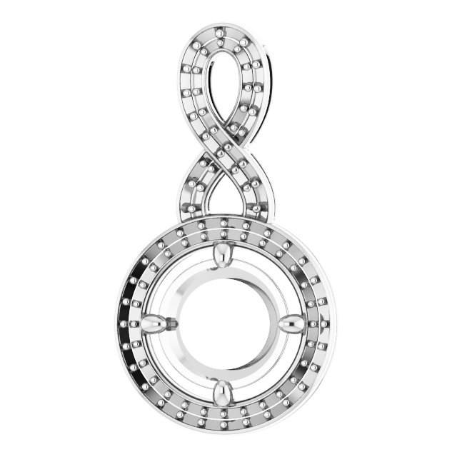 Accented Halo-Style Pendant