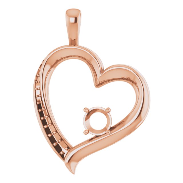 Accented Heart Pendant