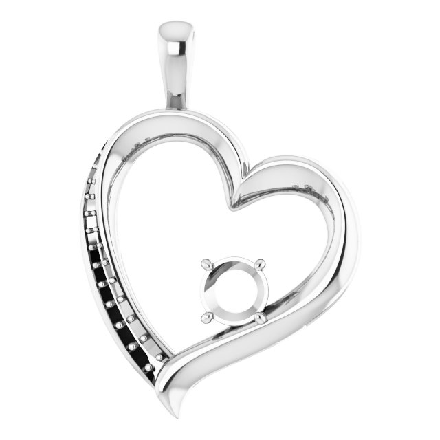 Accented Heart Pendant