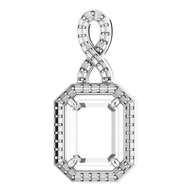 Accented Halo-Style Pendant