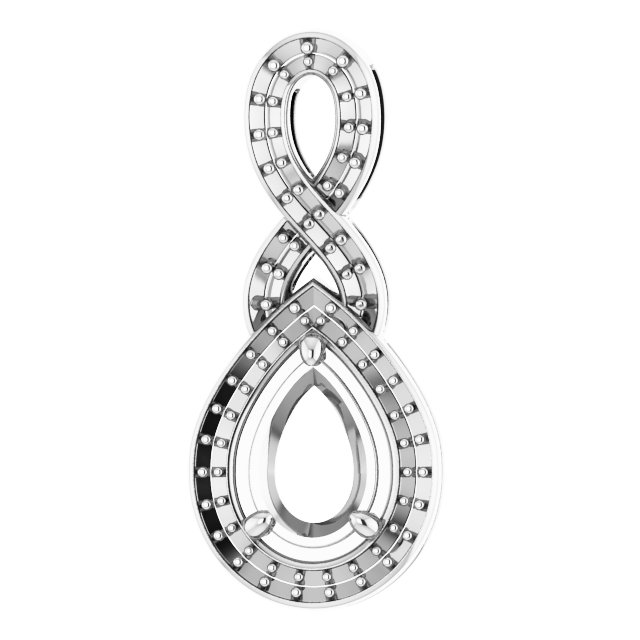 Accented Halo-Style Pendant