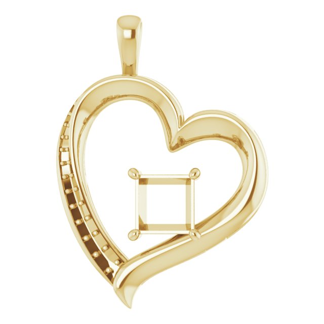 Accented Heart Pendant