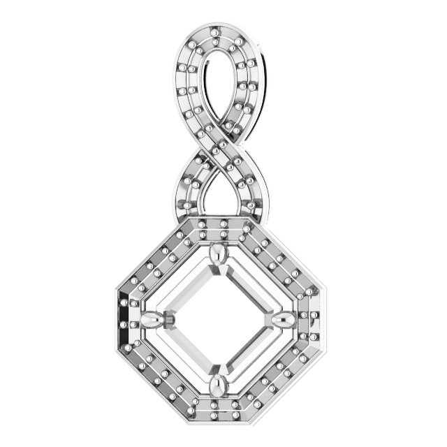 Accented Halo-Style Pendant