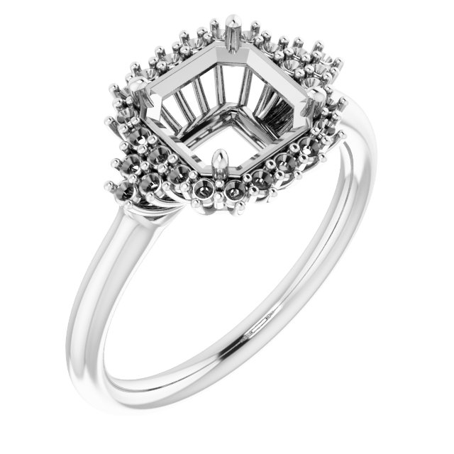 Halo-Style Engagement Ring