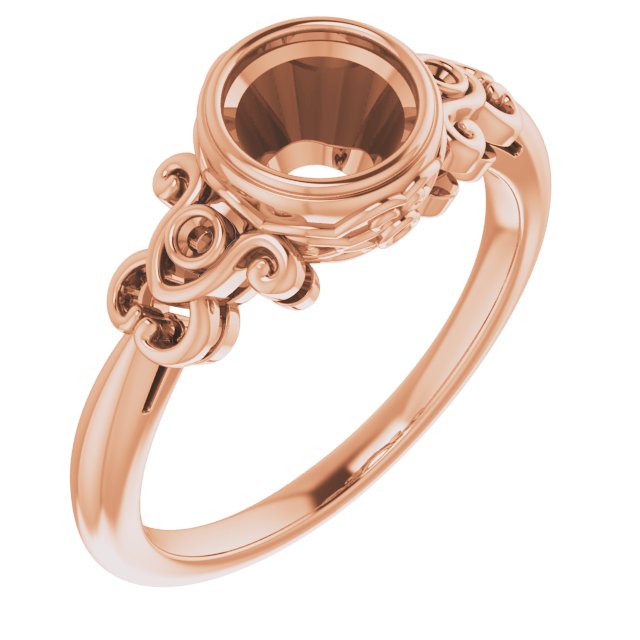 Bezel-Set Accented Sculptural Ring