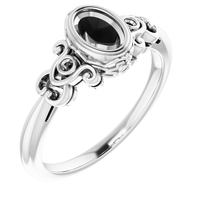 Bezel-Set Accented Sculptural Ring