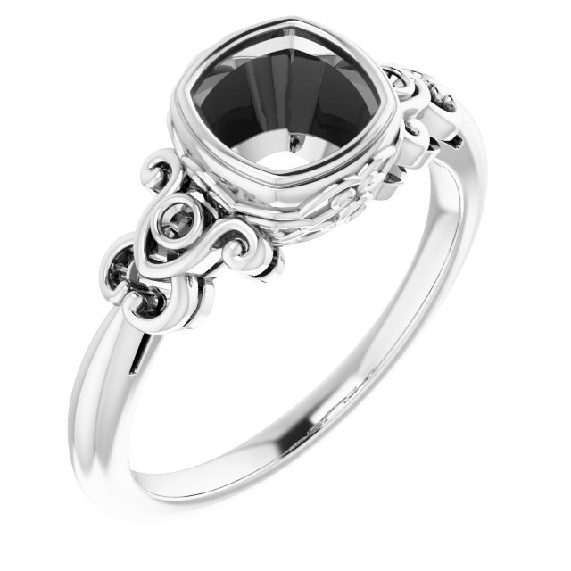 Bezel-Set Accented Sculptural Ring