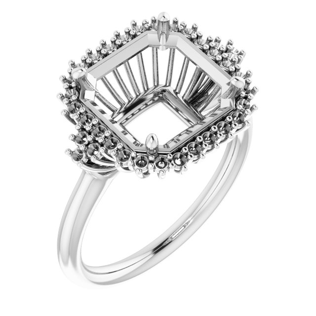 Halo-Style Engagement Ring