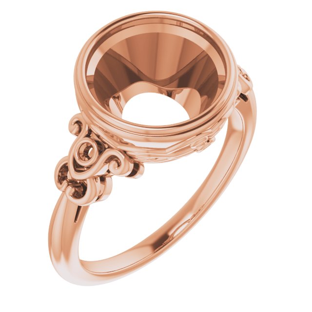 Bezel-Set Accented Sculptural Ring