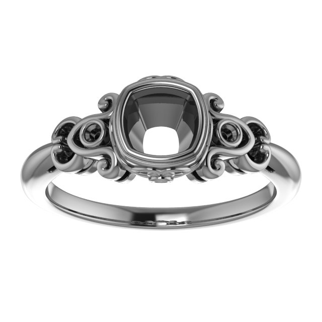 Natural Aquamarine & .025 CTW Natural Diamond Ring view 3