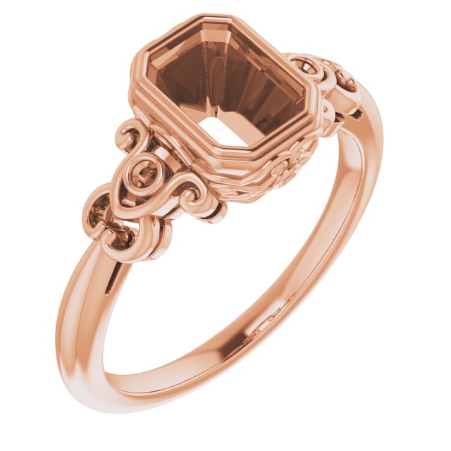 Bezel-Set Accented Sculptural Ring