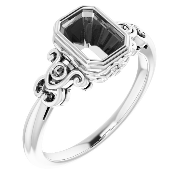 Bezel-Set Accented Sculptural Ring
