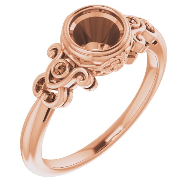 Bezel-Set Accented Sculptural Ring