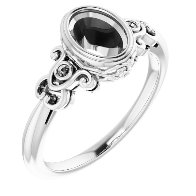 Bezel-Set Accented Sculptural Ring