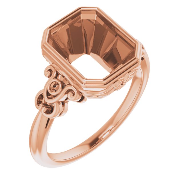 Bezel-Set Accented Sculptural Ring