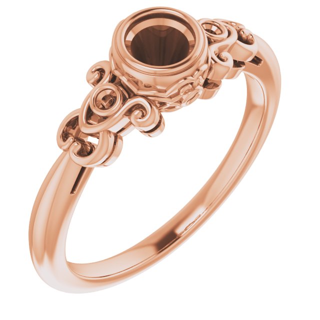 Bezel-Set Accented Sculptural Ring