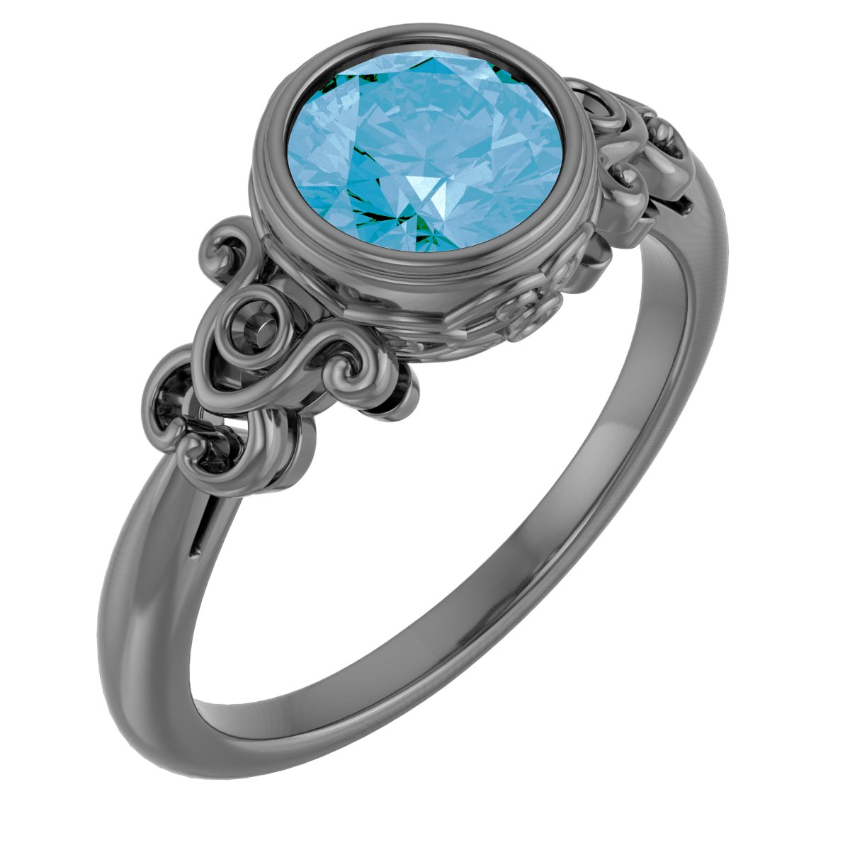 Bezel Set Accented Ring