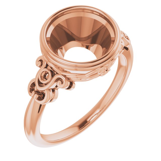 Bezel-Set Accented Sculptural Ring